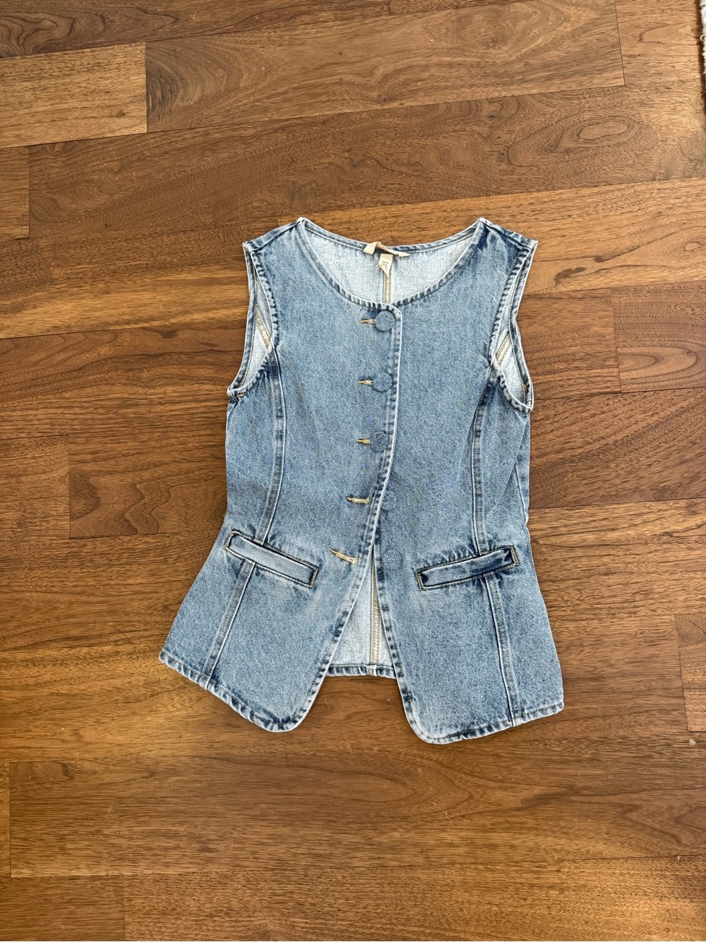 H&M Light Blue Denim Vest